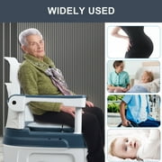 Fogcroll Bedside Commode Adult Mobile Portable Toilet Height Adjustable Adult Potty Chair Load Toilet Chair Seat with Handles for Seniors Disabilities Elderly and Others 882lb