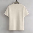thumbnail image 6 of COSFO Short Sleeve Men's T-Shirts Casual Jacquard Shirt Summer Crew Neck Solid Classic Fit Men Tshirts Xl, 6 of 9