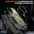 thumbnail image 4 of Funda Magnética para Samsung Galaxy S25 FE Funda con soporte [Compatible con MagSafe] Protección Militar contra Caídas Funda de teléfono de TPU Suave Duradera a prueba de golpes, 4 of 6