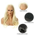 thumbnail image 6 of Unique Bargains Lace Front Wigs for Women 18" Blonde Long Natural Curly with Wig Cap, 6 of 8