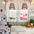 thumbnail image 6 of 2 Pack Valances for Windows, Fall Truck Window Valances for Living Room/Bedroom/Bathroom, Thanksgiving Tree Maple Leaf Pumpkins Sunflower Light Filtering Kitchen Curtain Valance 60"W x18" L, 6 of 9