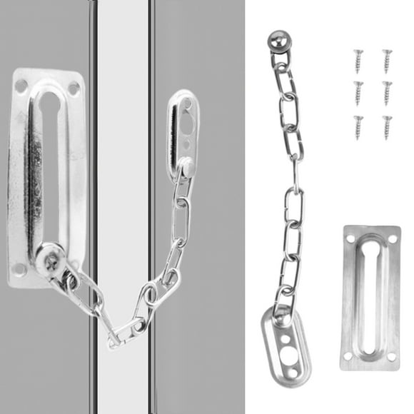 LQXZWJY 1 Pack Door Chain Lock , Security Door Chain for Inside Door, Premium Thickened Chain Door Lock with 6 Screws