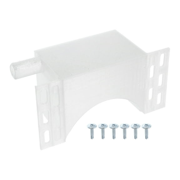 Raindrops White Plastic Air Conditioner Drip Tray for Outdoor AC Unit Water Drainage and