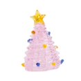 thumbnail image 3 of Adorno de árbol de Navidad de vidrio, estatua, escena, exhibición, accesorio, artesanía, regalo, escultura para rosa, 3 of 9