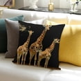 thumbnail image 3 of FCXZI Giraffes Farmhouse Decor Pillow Cover for Home Sofa Couch 18x18in, 3 of 5
