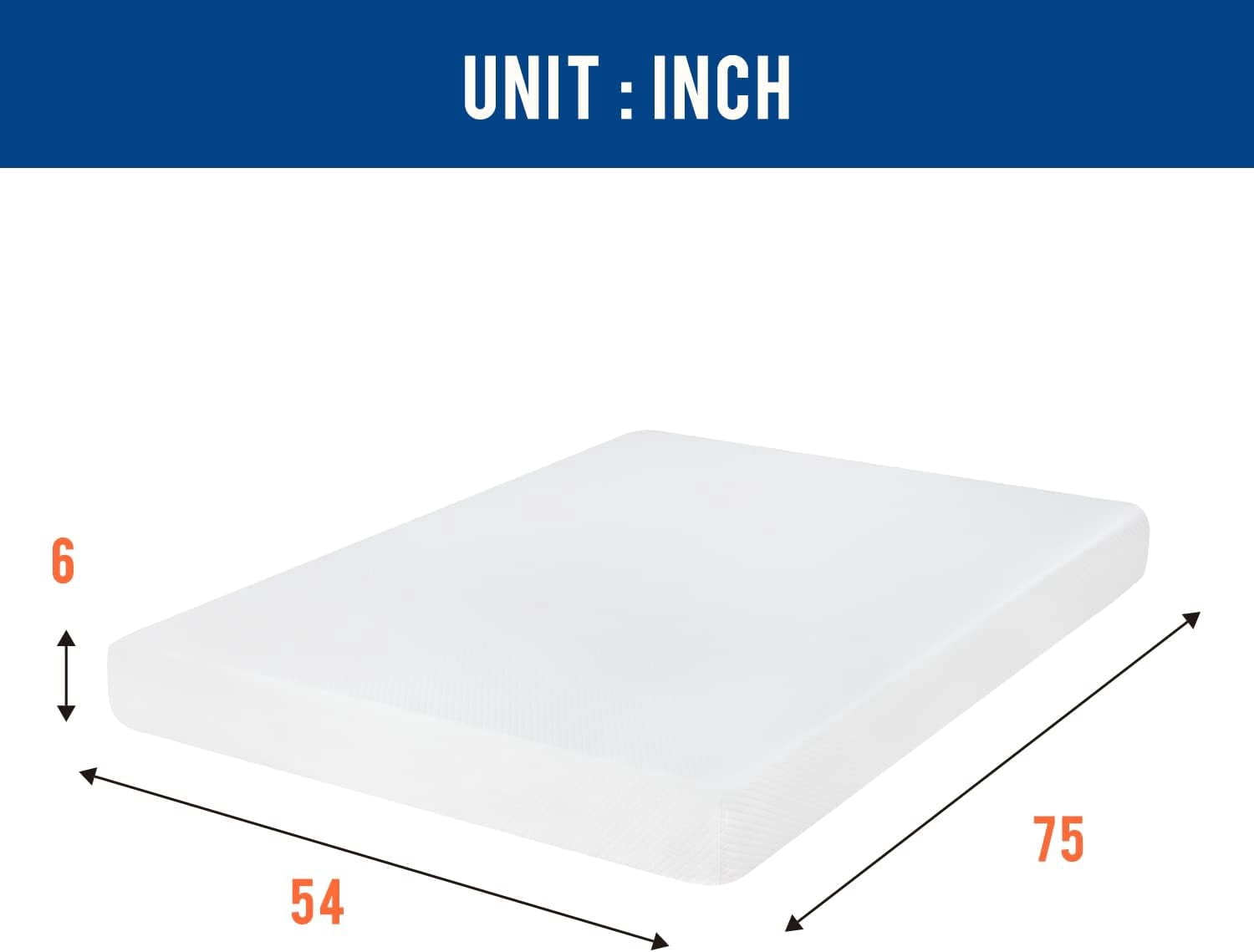BestMassage Cooling Full Medium Firm Gel Memory Foam Mattress