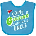 thumbnail image 3 of Inktastic Going Golfing with My Uncle Kids Golf Boys or Girls Baby Bib, 3 of 4
