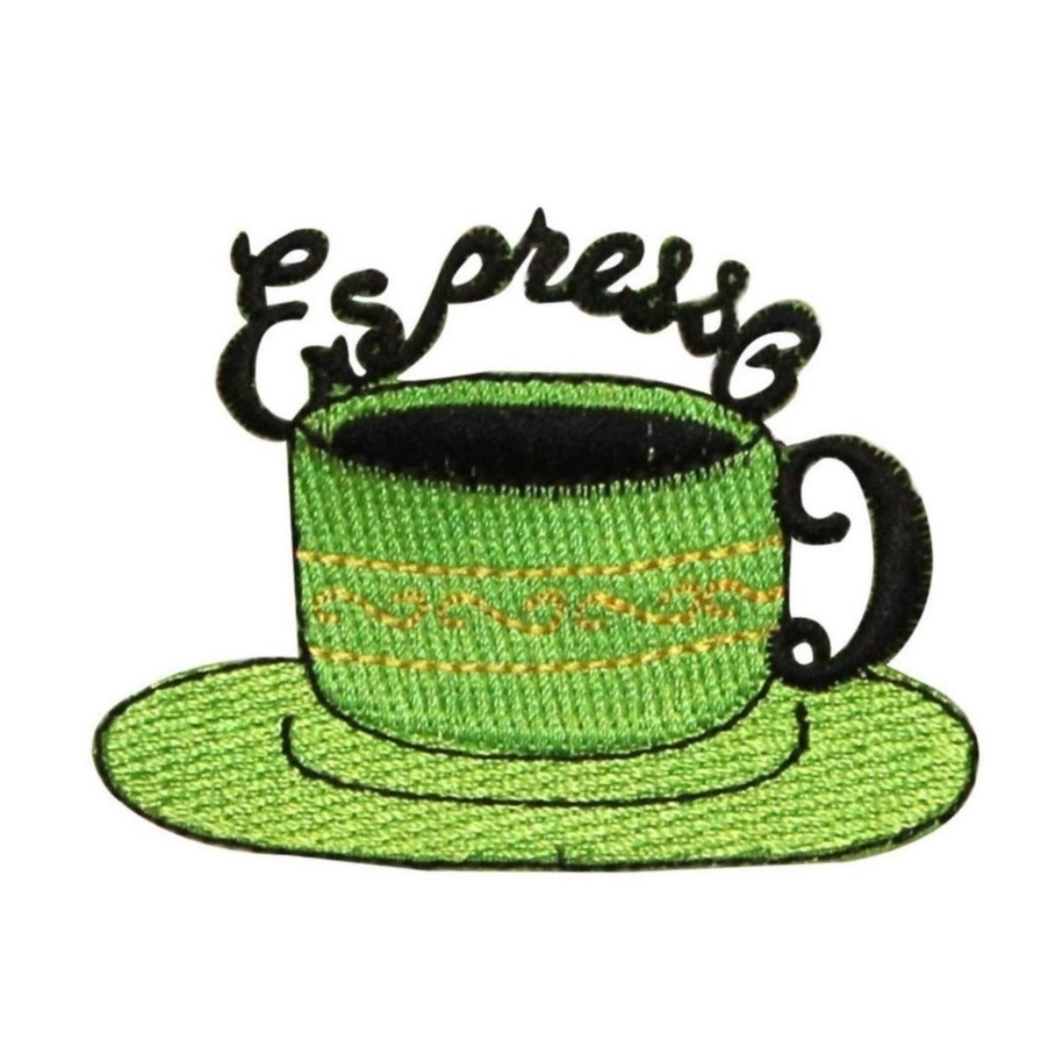 ID 1273 Fancy Tea Cup Patch Coffee Heart Expresso Embroidered Iron On Applique