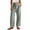 Gray（womens pants）, variant on ZHYou Womens Drawstring Cargo Pants,Loose Fit,Baggy Elastic Waist,Multiple Pockets,Casual Wide Leg Trousers,Army Green,Size L