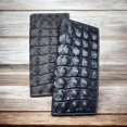 thumbnail image 4 of Mens Long Wallet Tooled Leather Alligator Pattern Embossed, 4 of 10