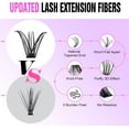 thumbnail image 4 of False Eyelashes,Lash Extension Kit DIY 280pcs Lash Clusters Eyelash Extension Kit, 8-16mm Mix 30D 40D Curl Individual Lashes Kit with Lash Brush and Seal Lash Tweezers for Self Use, 4 of 7