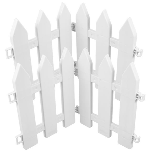 4pcs Decorative Fence Lawn Edging Garden Borders Fence Plastic Garden Fence For Courtyard Yard Flowerbeds Outdoor Landscaping