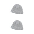 thumbnail image 2 of Gorros de punto Minnieouse gorros cálidos gris claro 2Conjunto, 2 of 6