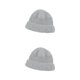 thumbnail image 3 of Qarigey Gorras Otoño Invierno Gorros de melón de punto Sombreros de protección Jersey Hip Hop Sombreros Regalos al aire libre Esquí gris claro gris claro 2piezas Qarigey CBP267607, 3 of 5