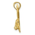thumbnail image 2 of 14k Yellow Gold Polished Deer Head Pendant, 2 of 5