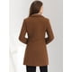 thumbnail image 3 of Abrigo para Mujer con Solapa y Botones Abrigo de Invierno marrón XS, 3 of 5