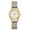 Goldsilver, variant on Women's Stretch Band Watch: Geometric Triangle Markers Luminous Hands Analog Quartz Elastic Strap Wistwatch - Casual Gift