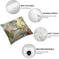 thumbnail image 4 of Wuche  Throw Pillow Covers Parrot Square Cushion Covers Pillowcase Home Decor Toss Pillows Covers for Couch Living Room Orange 2pc, 4 of 6