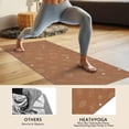 thumbnail image 4 of Brown Planet Moon Star Pattern Hot Yoga Mat Towel Non Slip for Hot Yoga - Quick-Drying Yoga Mat Cover with 4 Corner Pockets with Travel Bag - Hot Yoga Towel Non Slip 70"x26", 4 of 6