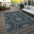 thumbnail image 6 of Addison Rugs Chantille Indoor/Outdoor Transitional Circles Charcoal Washable Rectangle Rug, 3' x 5', 6 of 6