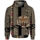 thumbnail image 3 of Sudadera con capucha de moda gótica de otoño para hombre Sudadera con capucha con estampado de tigre para hombre Sudadera con capucha holgada Y2k Ropa versátil para hombre, 3 of 5