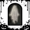 thumbnail image 4 of 2025 Halloween Hologram Ghost Mirror – LED Spooky Haunted Mirror with Creepy Eyes, Indoor Halloween Wall Decor for Bedroom, Living Room, Fireplace, DIY Haunted House Props, 4 of 9