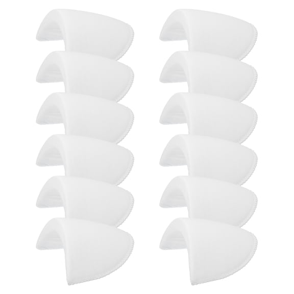 6 Pairs Shoulder Pads for Women Clothing, Sewing Sponge Shoulder Pads Set-in Sewing Foam Pad Thin Shoulders Enhancer for Blazer Suit Coat Jacket Dress, White 1.2cmx8cm