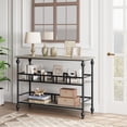 thumbnail image 1 of 43" Console Table with 3-Tier Storage, Industrial Hallway Table, 1 of 2