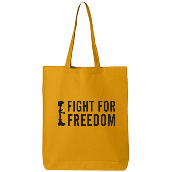 Fight For Freedom Cotton Canvas Tote Bag