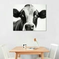 thumbnail image 2 of COMIO  Black and White Contemporary Farmhouse Funny Bathroom Decor Wall Art (UNFRAMED 8x10) Bathroom, Living Room, Bedroom Wall Decor (Funny Farm Animals), 2 of 4