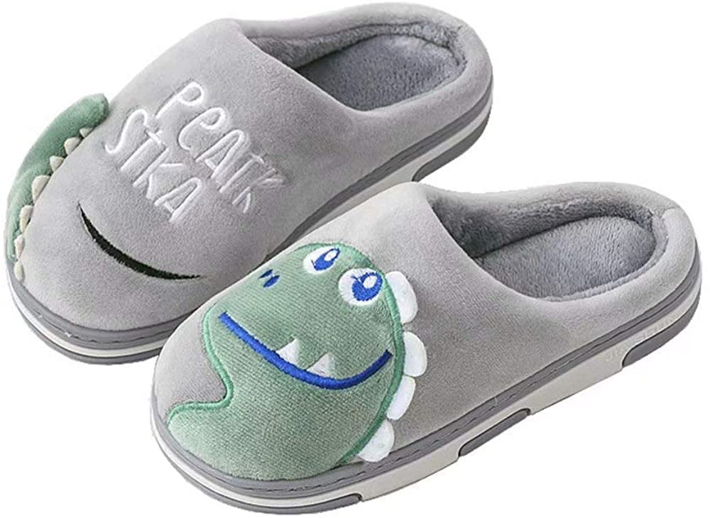 Boys Girls Cute House Slippers Memory Foam Indoor Shoes