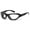Matte Black Frame/SharpView Clear Lens, variant on Viento Wind Blocking Padded Foam Sunglasses for Outdoors, 100% UVA + UVB Protection, Matte Black Frame/Clear Lens