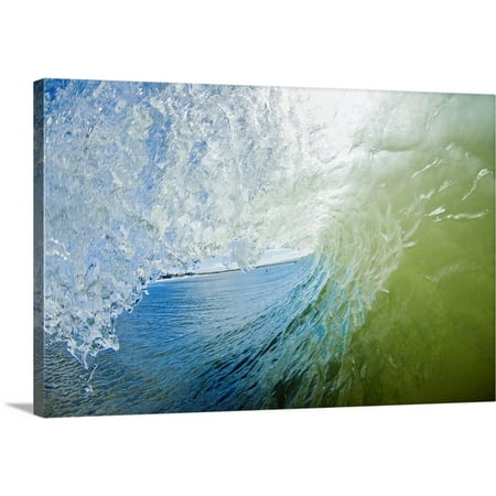 Great BIG Canvas | MakenaStock Media Premium Thick-Wrap Canvas entitled Hawaii, Maui, Maalaea, Wave Breaking At Legendary Surf (Best Surf Spots On The Big Island)