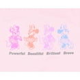 thumbnail image 5 of Disney Girls' Minnie Mouse Powerful Beautiful Brilliant Brave Kids Short Sleeve Crewneck T-Shirt, 5 of 5