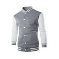 thumbnail image 4 of Kureaily Men's Autumn And Winter Fleece Classic Loose Casual Stand Up Collar Button Men's Clothing Men's Jacket, 4 of 4