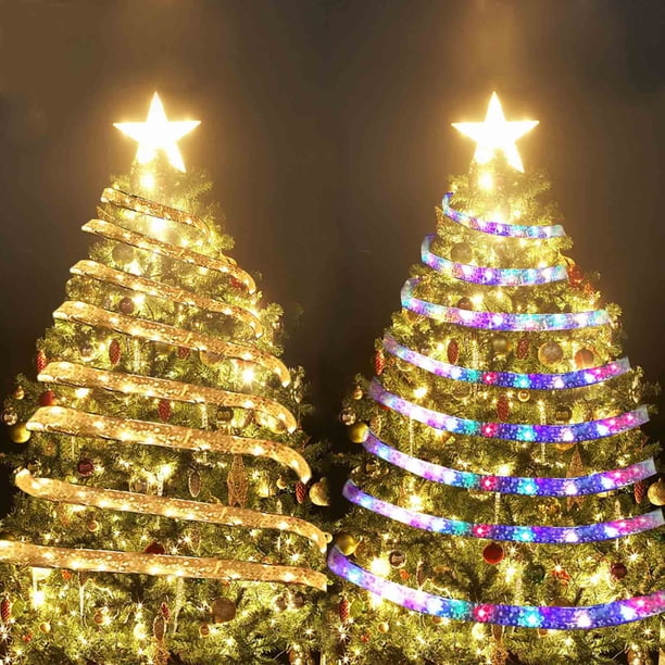 onlyliua para El Hogar Luces Navideñas de Cinta Led, 20 Luces Navideñas de Cadete con Pilas Led para Árbol de Navidad, Decoración de Fiesta para Interiores y Exteriores, Decoración Colgante