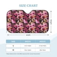 thumbnail image 3 of Bingfone Rose Flowers Car Windshield Sunshade,Sun Foldable Sun Shield Sun Visor for Car - Medium, 3 of 8