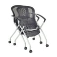 thumbnail image 5 of 72" x 24" Kee Training Table- Mahogany/Chrome and 2 Cadence Nesting Chairs, 5 of 7