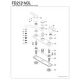 thumbnail image 3 of Kingston FB2121NDL NuvoFusion Two-Handle 2-Hole 8" Centerset Kitchen Faucet in Polished Chrome, 3 of 4
