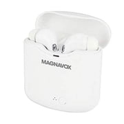 Magnavox True Wireless Headphones with Charging Case, White, MBH570