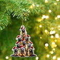thumbnail image 4 of Adornos Navideños de Mapache - Colgante Navideño Acrílico Redondo, Adorno Religioso para Árbol de Navidad, Decoración Navideña para El Hogar y Las Fiestas., 4 of 5