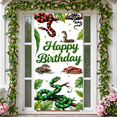 thumbnail image 4 of Colorful Design Banner Decorative Lizard Nature Leaves for Kids Party Celebration Jungle Theme, 4 of 9