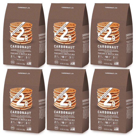 Carbonaut Low Carb Baking Mixes - Pancake & Waffle Mix Chocolate Chip (6-Pack)