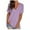 Purple, variant on Aloohaidyvio Tops for Women,Womens Fashion Gradient Printed Blouse V-Neck Short Sleeve Loose T-Shirt Tops