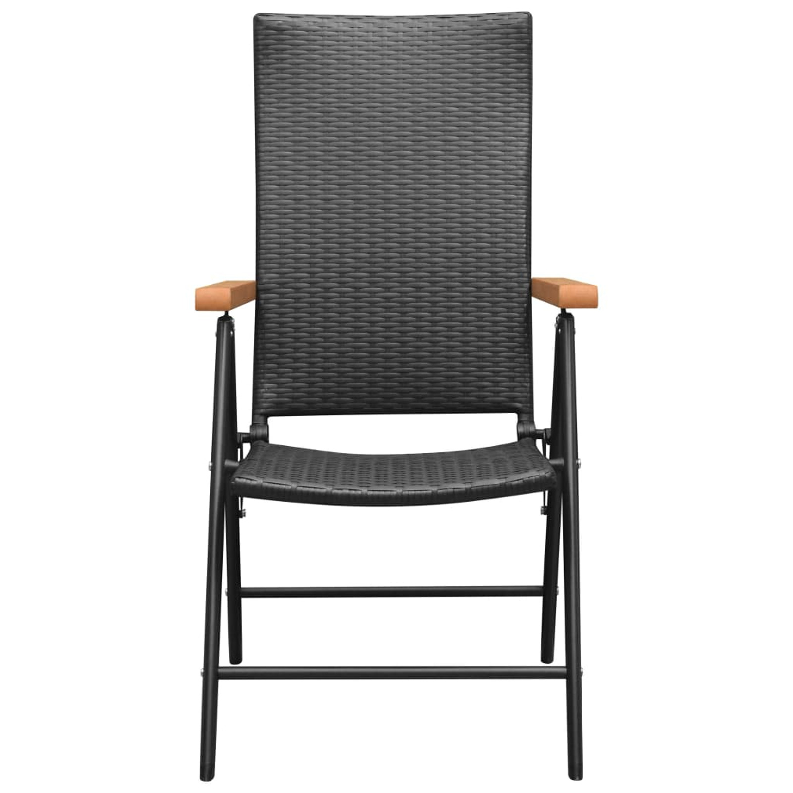 Suzicca Patio Chairs 4 pcs Poly Rattan Black - image 3 of 6