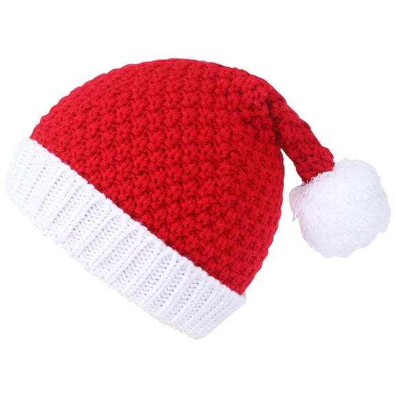 segolike Christmas Hat Santa Hat Costume Accessories Headgear Photo Prop Cap Knit Winter Hat Xmas Party Hat for Holiday Party Supplies for adults