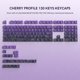 thumbnail image 2 of Teclas Sub PBT de doble disparo, perfil de cereza, 130 teclas, impresión lateral topográfica púrpura, brillo a través de teclas para teclado MX Switch, 2 of 5