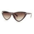 thumbnail image 5 of Womens Triangle Gothic Fashion Cat Eye Plastic Retro Sunglasses Beige - Brown, 5 of 8
