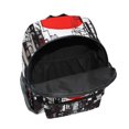 thumbnail image 6 of FORMRS Kids School Backpack with Front Zippered Pocket 12" Student Travel Daypack, Black Streets, 6 of 6