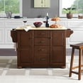 thumbnail image 3 of Crosley Eleanor Natural Wood Top Kitchen Island in Mahogany, 3 of 5